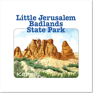 Little Jerusalem Badlands State Park, Kansas Posters and Art